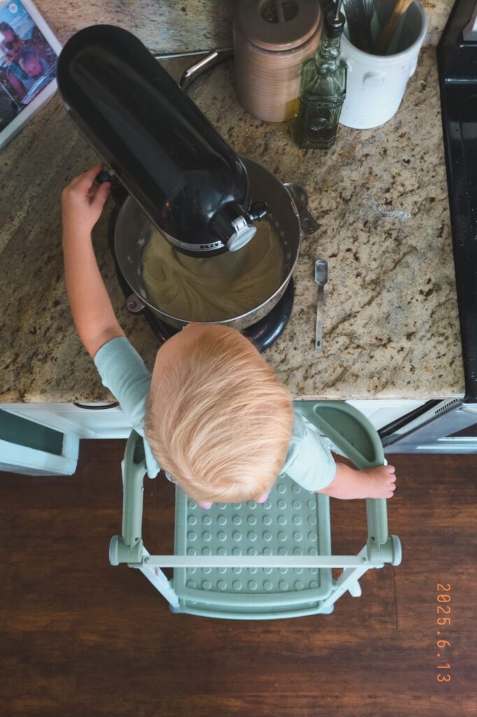 toddler baking