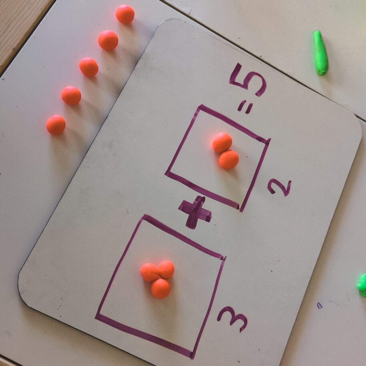 play-doh math counters