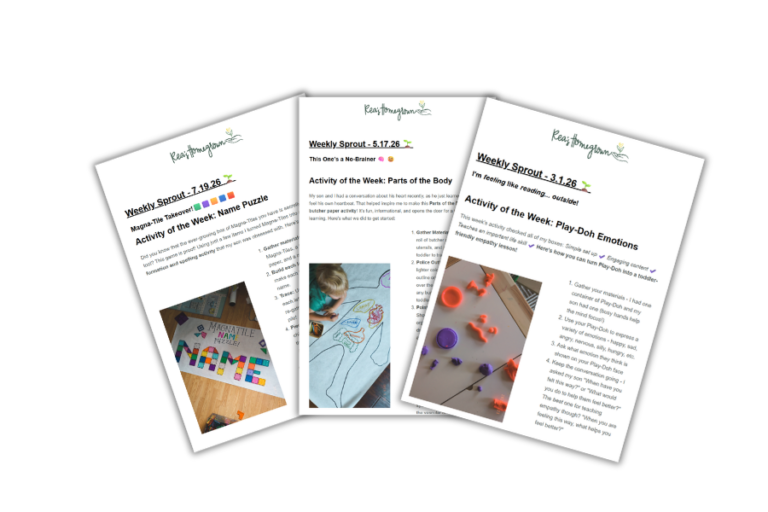 Three recent issues of The Weekly Sprout newsletter