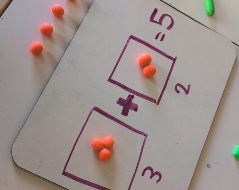 Easy Hands-On Preschool Math Activities: Addition & Subtraction