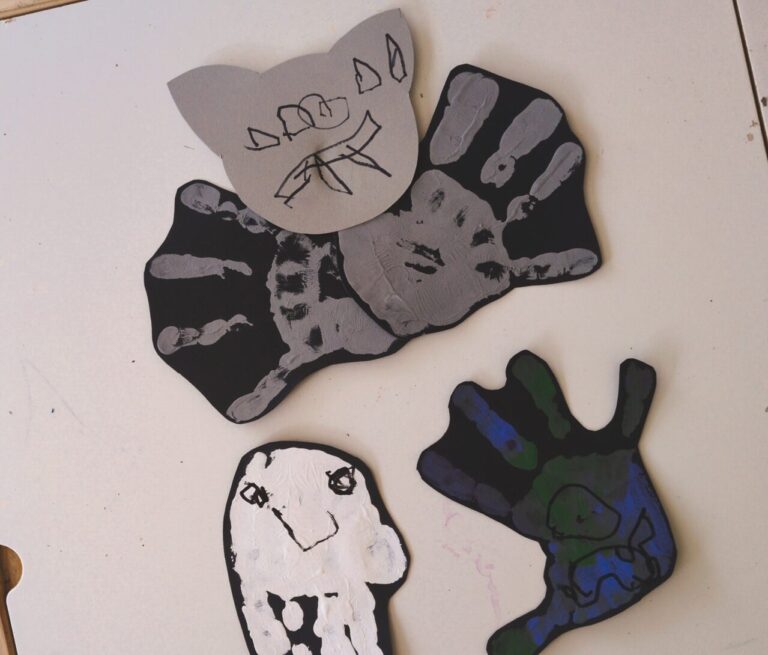 3 Easy Halloween Handprint Crafts for Toddlers & Preschoolers