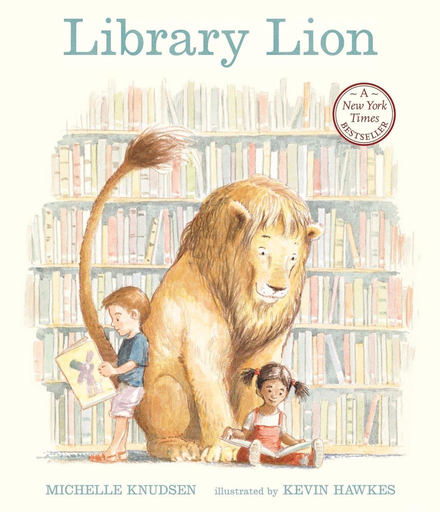 library lion book cover